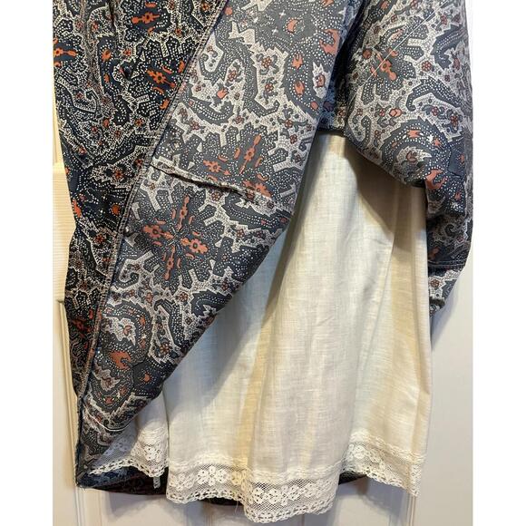 Vintage Chessa Davis Boho Paisley Print Long Skirt size M - Picture 7 of 7